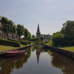 De overtuinen met uitzicht op de Mauritiuskerk in IJlst